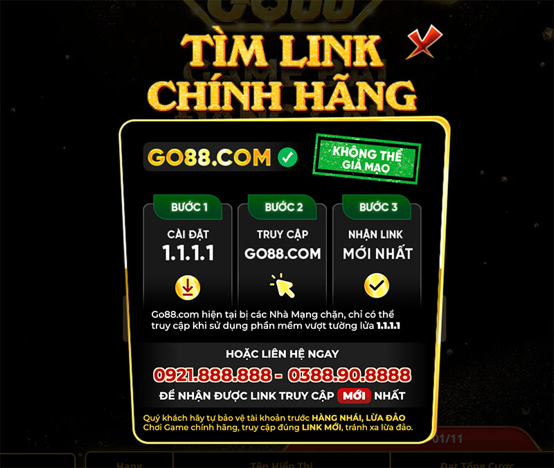 Tổng hợp 2 cách tìm link chính hãng vào Go88 phải lưu ngay 1 Tổng hợp 2 cách tìm link chính hãng vào Go88 phải lưu ngay