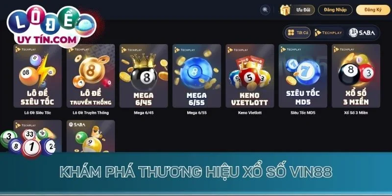Lô Đề Vin88 - Điểm Đến Soi Cầu Lô Đề Online Hot Nhất 2026 2 Khám phá thương hiệu xổ số Vin88