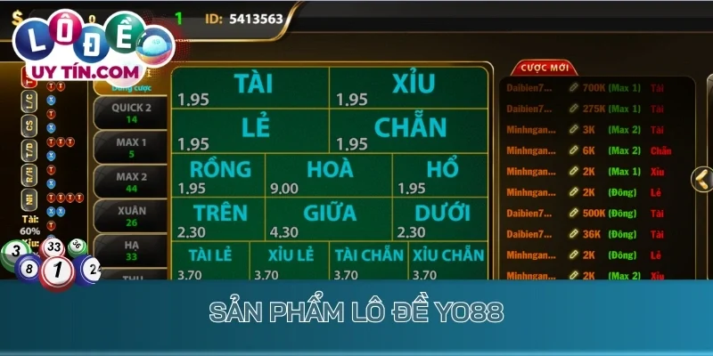 Lô Đề Yo88 - Siêu Phẩm Số Đề Đỉnh Cao, Sinh Lời Không Giới Hạn 3 Sản phẩm lô đề Yo88
