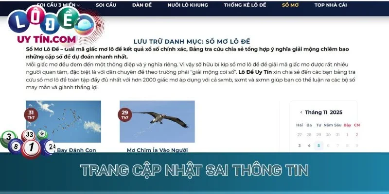 Miễn Trừ Trách Nhiệm - Quy Định Trong Quá Trình Sử Dụng 3 Trang cập nhật sai thông tin