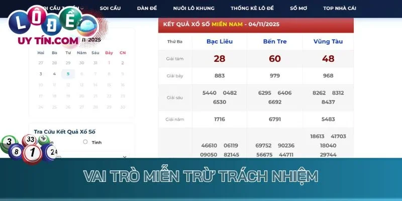 Miễn Trừ Trách Nhiệm - Quy Định Trong Quá Trình Sử Dụng 1 Vai trò Miễn trừ trách nhiệm